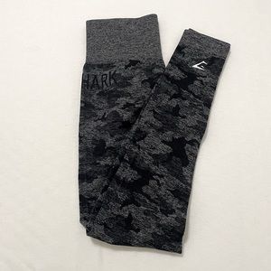 Gymshark Camo Seamless Leggings - Black